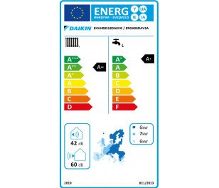 Daikin 6kW Altherma 3 ar integrētu karstā ūdens tvertni 180L (Tens 9kW)