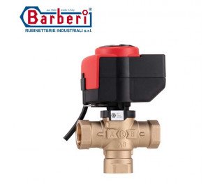Barberi trīsceļu plūsmas sadales vārsts 28 mm, ar elektrisku piedziņas mehānismu (V83A28WADC)