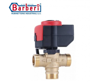 Barberi trīsceļu plūsmas sadales vārsts G 1 M, ar elektrisku piedziņas mehānismu (V83AM3WADC)