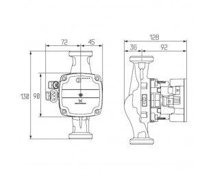 Cirkulācijas sūknis Grundfos UPM3 Hybrid 25-70, 130mm