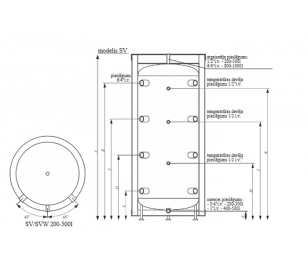Kospel 200L SV-200, akumulācijas tvertne