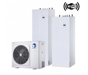 Nordis Optimus PRO Split 6kW ar integrētu karstā ūdens tvertni 190L
