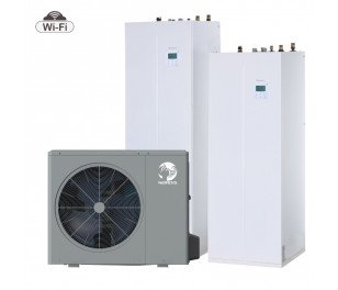 Nordis Optimus PRO Split 10kW ar integrētu karstā ūdens tvertni 190L (Tens 9kW)