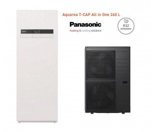 Panasonic 12kW Aquarea K paaudzes All in One, 260L (R32) (T-CAP)