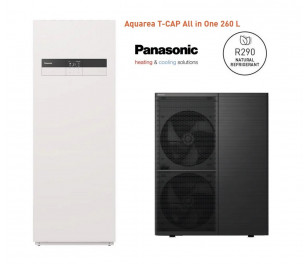 Panasonic 16kW Aquarea M Series Hydraulic T-CAP (R290), All in One, 260L, ar elektrisku anodu