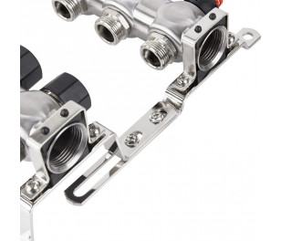 RAFTEC kolektora bloks ar plūsmas mērītājiem, 5 loki (RC03-05)