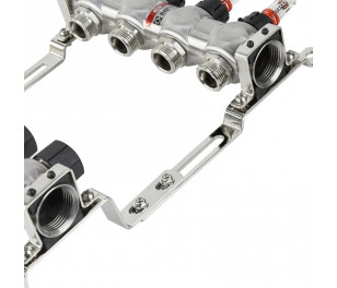 RAFTEC kolektora bloks ar plūsmas mērītājiem, 5 loki (RC03-05)