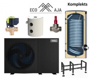 TCL Energy Pro 8kW Tri-thermal gaiss - ūdens siltumsūknis monoblock (R290), komplekts